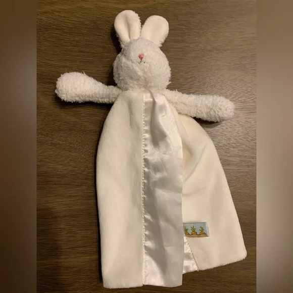 Bunnies By The Bay White Bunny Plush Security Blanket - Picture 1 of 6